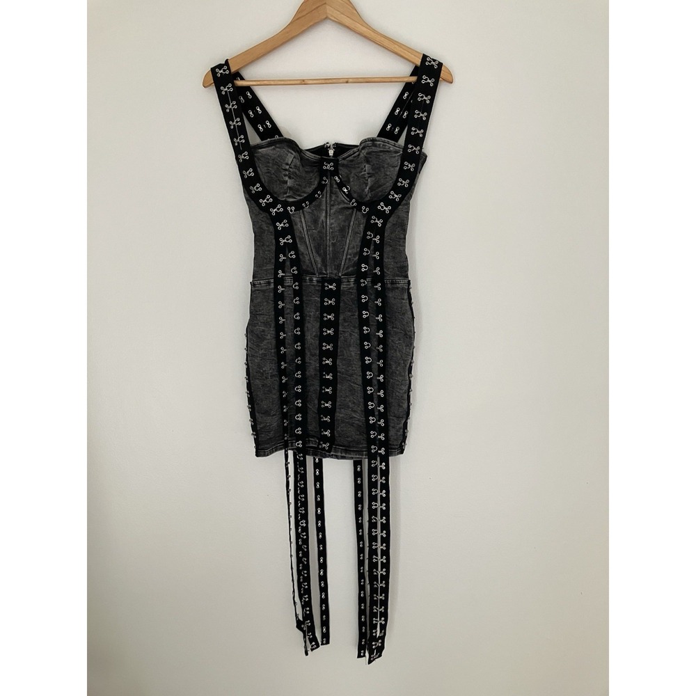 Akira Catch Me Outside Mineral Washed Dress Size M Grunge Goth